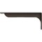 Ekena Millwork Embrey Steel Bracket, Hammered Gray 2"W x 16"D x 6 1/2"H BKTM02X16X06EBHGY - alternate 4